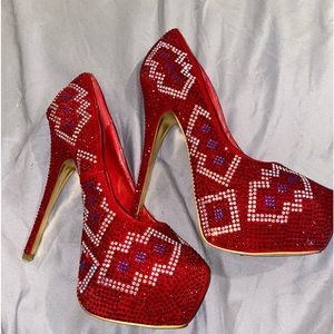 Mascotte bejeweled stiletto pump